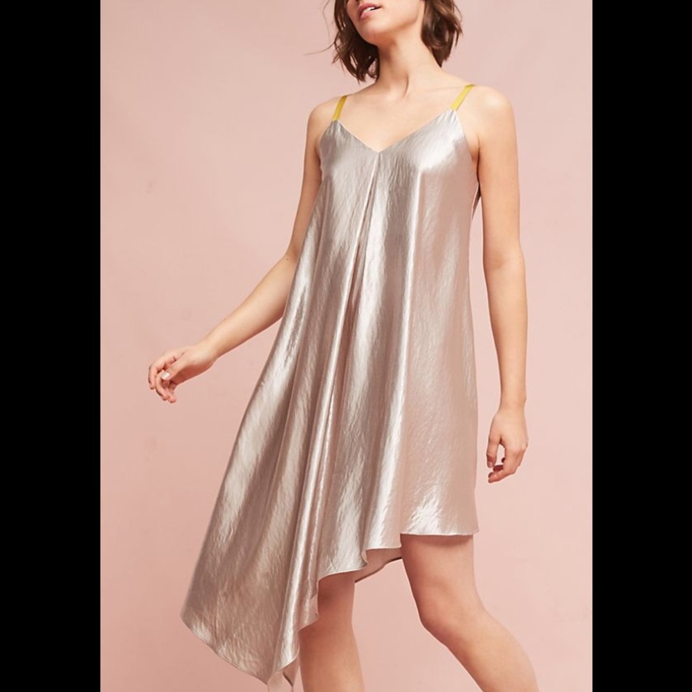 Floreat Silver Slip Dress